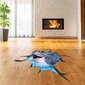 3D delfiini lattiatarra lastenhuoneen sisustukseen - 120 x 73 cm hinta ja tiedot | Sisustustarrat | hobbyhall.fi