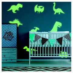 Heijastavat dinosaurustarrat pimeässä hohtavilla yksityiskohdilla - 40 kpl (15 cm) lastenhuoneen sisustukseen hinta ja tiedot | Sisustustarrat | hobbyhall.fi
