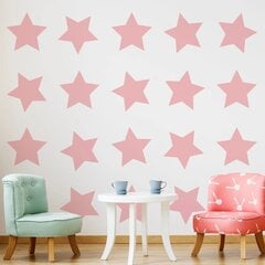 Vinyyliseinätarrat Pinkki tähtitaivas sisustus koristelu lastenhuoneeseen - 40 kpl hinta ja tiedot | Sisustustarrat | hobbyhall.fi