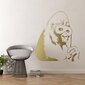 Banksyn gorillan kasvonaamioseinätarra – Kultainen vinyyli sisustuselementti – 53 x 60 cm hinta ja tiedot | Sisustustarrat | hobbyhall.fi