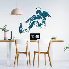 Banksyn graffititaideteoksen sininen vinyyli tarra, langennut enkeli sisustusdekor - 120 x 100 cm hinta ja tiedot | Sisustustarrat | hobbyhall.fi