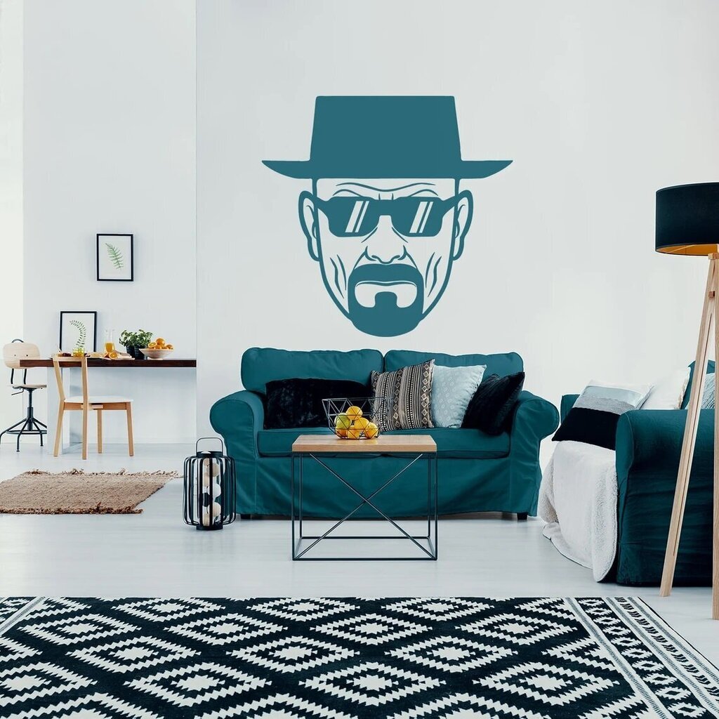 Breaking Bad -sininen vinyylikuvio seinälle sisustus - 96 x 100 cm hinta ja tiedot | Sisustustarrat | hobbyhall.fi