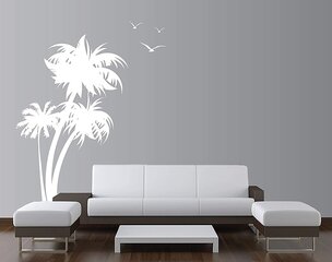 Vinyyli seinätarra Suuret palmupuut sisustuksen koristeena - 213 x 127 cm hinta ja tiedot | Sisustustarrat | hobbyhall.fi