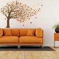Vinyyli seinätarra - Tuulessa huojuva puu - Kasvien sisustus - 78 x 120 cm