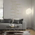 Inspiroiva perhekyltti kultaisella vinyylikalvolla - sisustus kotiin - 120 x 83 cm
