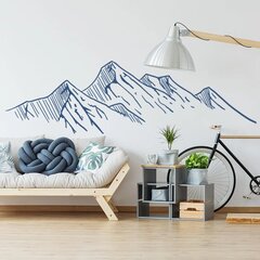 Vinyyli seinätarra sininen väri sisustusvuori - 120 x 35 cm hinta ja tiedot | Sisustustarrat | hobbyhall.fi