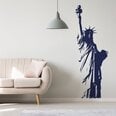 Vinyyli sininen seinätarra Vapaudenpatsas New York sisustus - 180 x 63 cm