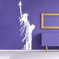Vinyylinen valkoinen seinätarra New Yorkin Vapaudenpatsas sisustuselementtinä - 180 x 63 cm hinta ja tiedot | Sisustustarrat | hobbyhall.fi