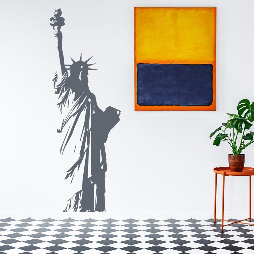 Vinyyliharmaa seinätarra Vapaudenpatsas New York sisustustarra - 180 x 63 cm hinta ja tiedot | Sisustustarrat | hobbyhall.fi