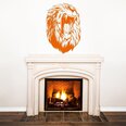 Vinyyli seinätarra oranssilla leijonanpäällä - 120 x 81 cm - sisustuselementti