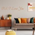 Vinyyli seinätarra oranssilla värillä Rakkaudentunnustus sisustustarra - 120 x 25 cm