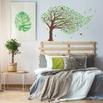 Vinyyli seinätarra Vihreä puu tuulessa - boheemi sisustus - 78 x 120 cm