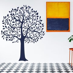 Vinyyli seinätarra, sininen suuri kasvi, sisustus, 160 x 120 cm hinta ja tiedot | Sisustustarrat | hobbyhall.fi