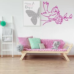 Vinyyli tarra vaaleanpunainen lintu granaatti koristelu sisustus - 120 x 88 cm hinta ja tiedot | Sisustustarrat | hobbyhall.fi