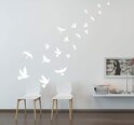 Vinyyli seinätarra Valkoiset lentävät linnut Sisustustarra - 25 x 20 cm