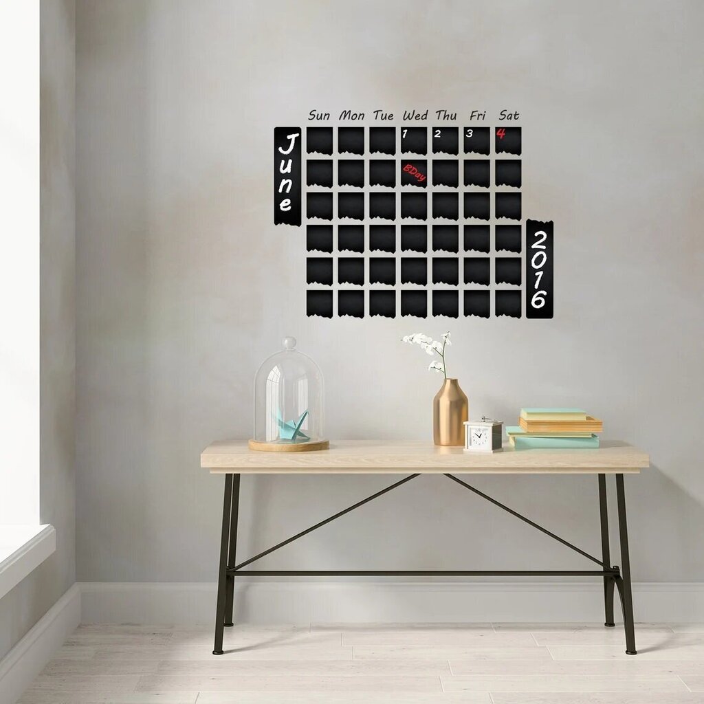 Kalenteri - muistiinpanotaulu sisustuselementiksi toimistoon tai keittiöön - 78 x 60 cm. hinta ja tiedot | Koristeet ja tarrat | hobbyhall.fi