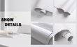 Valkoiset vinyyli-valokuvatapetit - Korkealaatuinen sisustustarra - 67 x 250 cm hinta ja tiedot | Ikkunakalvot ja kontaktimuovit | hobbyhall.fi