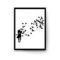 Banksyn suudelma juliste linnuilla - sisustuksen koriste 45x32cm hinta ja tiedot | Taulut | hobbyhall.fi