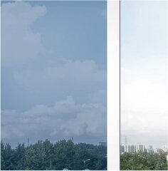 Aurinkosuojakalvo ikkunaan 1 kpl (musta, 200 x 58 cm) hinta ja tiedot | Sisustustarrat | hobbyhall.fi