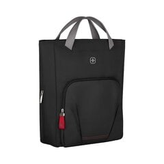 Wenger Motion Vertical Tote 15.6'' Kannettavan Tietokoneen Laukku Repun Hihnailla Tablettitaskulla, Chic Black hinta ja tiedot | Tietokonelaukut | hobbyhall.fi