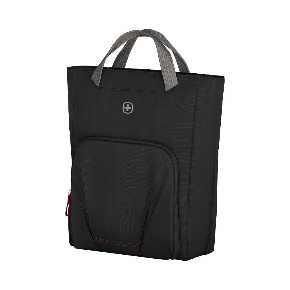 Wenger Motion Vertical Tote 15.6'' Kannettavan Tietokoneen Laukku Repun Hihnailla Tablettitaskulla, Chic Black hinta ja tiedot | Naisten käsilaukut | hobbyhall.fi