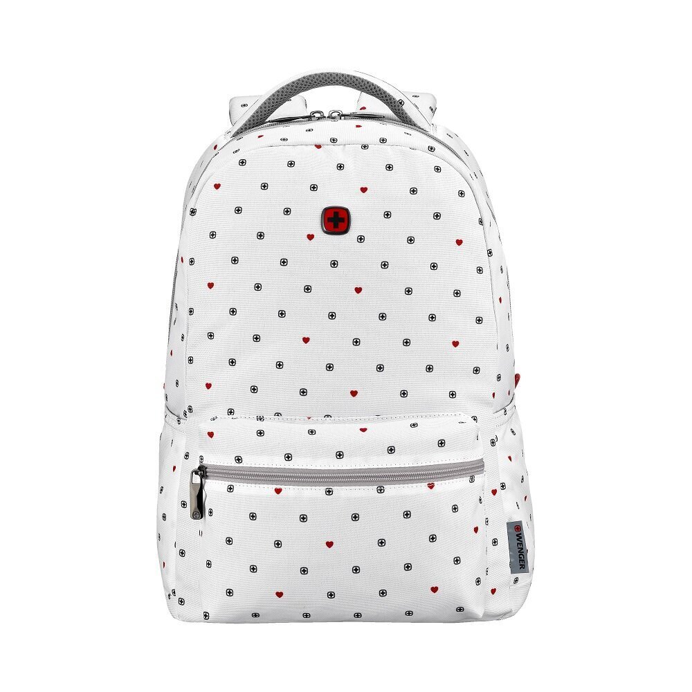 Wenger Colleague 16" Kannettavan Tietokoneen Reppu Tablettitaskulla White Heart Print hinta ja tiedot | Tietokonelaukut | hobbyhall.fi