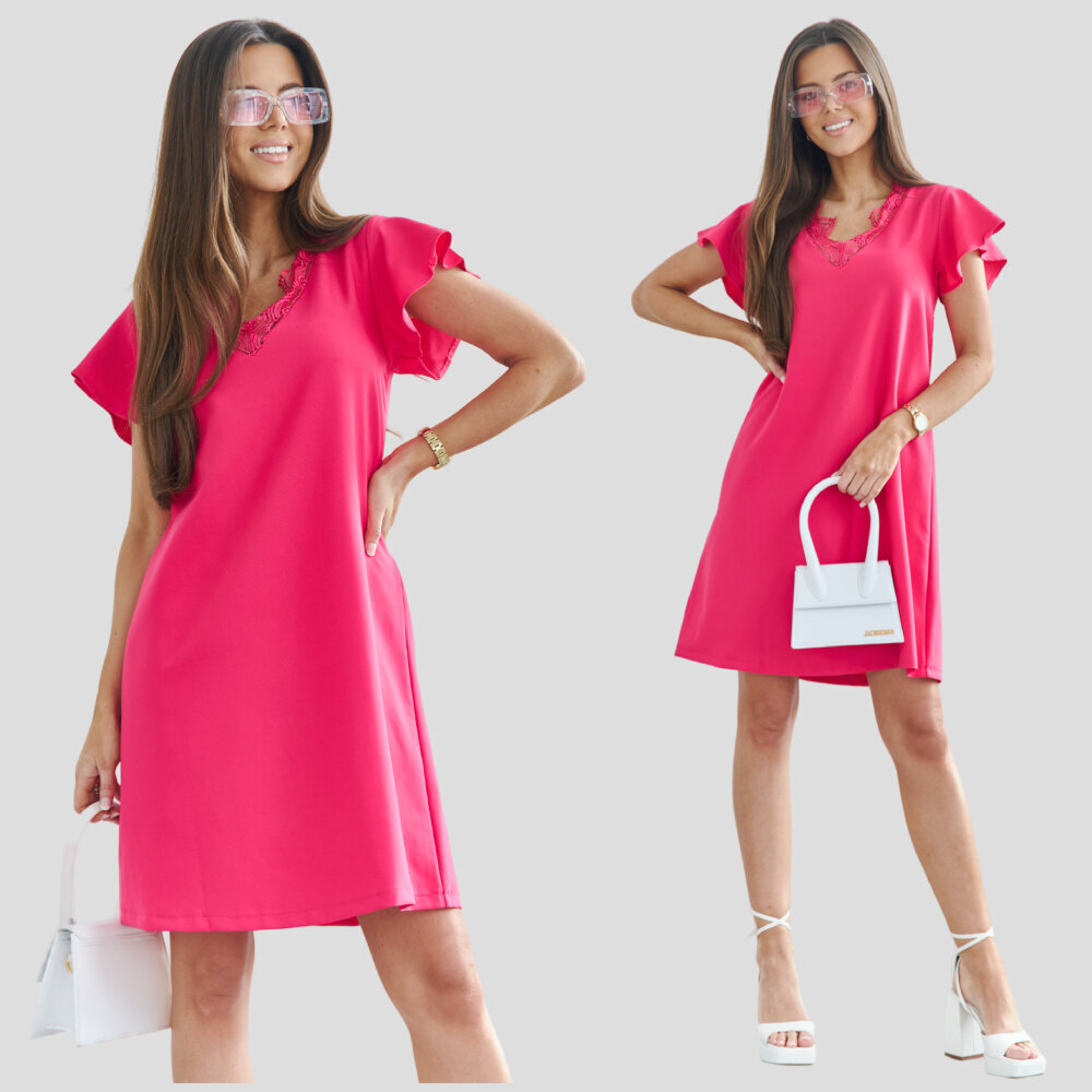 Naisten mekko Arona, pinkki hinta ja tiedot | Mekot | hobbyhall.fi