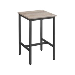 Keittiön pöytä, 60 x 60 x 92 cm, musta-beige hinta ja tiedot | Ruokapöydät | hobbyhall.fi
