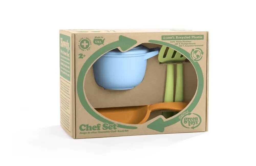 Green toys: Chef Set (CHF01R) hinta ja tiedot | Tyttöjen lelut | hobbyhall.fi