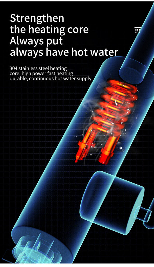 Metallinen välitön vedenlämmitin näytöllä Tavalax hinta ja tiedot | Lämminvesivaraajat | hobbyhall.fi