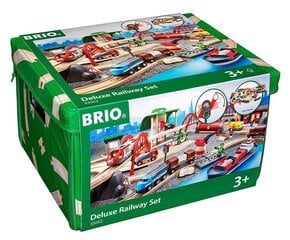 BRIO World 33052 - Rail & Road -deluxe ratasetti, iso laatikko hinta ja tiedot | Poikien lelut | hobbyhall.fi