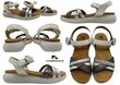 Lumberjack Giovanna naisten sandaalit, valkoinen/hopea hinta ja tiedot | Naisten avokkaat ja sandaalit | hobbyhall.fi