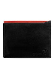 Musta lompakko miehelle punaisella sisäosalla hinta ja tiedot | Miesten lompakot | hobbyhall.fi