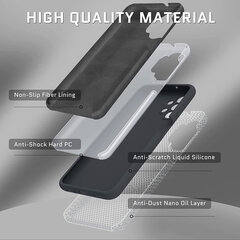 Suojasarja - silikonikuori Samsung Galaxy A53 (real liquide Easy clean) musta + näytönsuoja 2.5D Basic hinta ja tiedot | Puhelimen kuoret ja kotelot | hobbyhall.fi