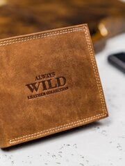 Miesten lompakko nubukkinahasta, vaaleanruskea hinta ja tiedot | Always Wild Muoti | hobbyhall.fi