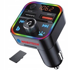 Autolähetin Nobitech BT22 hinta ja tiedot | FM-lähettimet ja -sovittimet | hobbyhall.fi