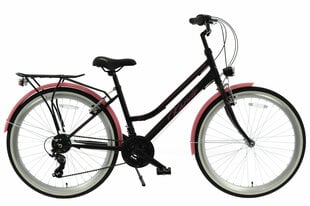 Naisten polkupyörä Kands Laguna vs-3, pituudelle 155-175 cm, Shimano, 26", musta hinta ja tiedot | Polkupyörät | hobbyhall.fi