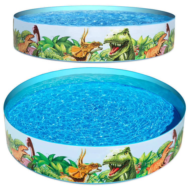 Puhallettava allas lapsille, Bestway Dinosaur Fill N Fun Pool, 183x38cm, ilman suodatinta. hinta ja tiedot | Uima-altaat | hobbyhall.fi