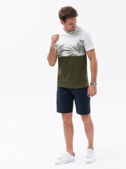 Valkoinen - vihreä Beran T-paita S1641-51185-XXL hinta ja tiedot | Miesten T-paidat | hobbyhall.fi