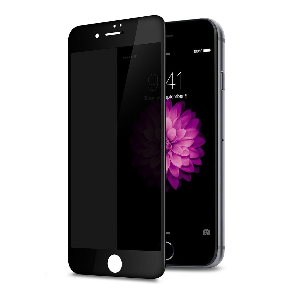 Näytönsuoja Soundberry PrivacyAnti-Spy) 5D Apple iPhone 7/8 puhelimelle hinta ja tiedot | Näytönsuojakalvot ja -lasit | hobbyhall.fi