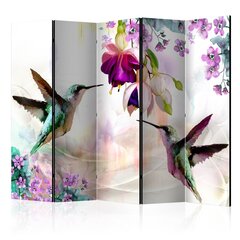 Sermi - Hummingbirds and Flowers II [Room Dividers] hinta ja tiedot | Sermit ja tilanjakajat | hobbyhall.fi