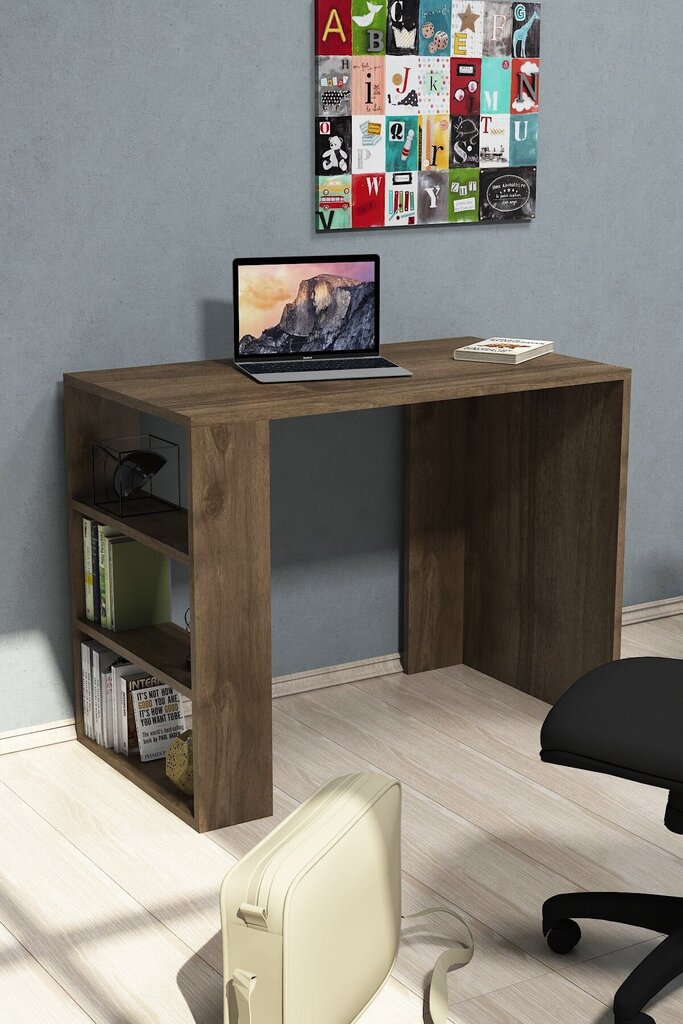 Kirjoituspöytä Kalune Design Cool, ruskea hinta ja tiedot | Tietokonepöydät ja työpöydät | hobbyhall.fi