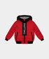 Gulliver-printillä oleva, punaisen värinen lasten demi-season takki, 104 cm x 56 cm x 51 cm hinta ja tiedot | Lasten talvivaatteet | hobbyhall.fi