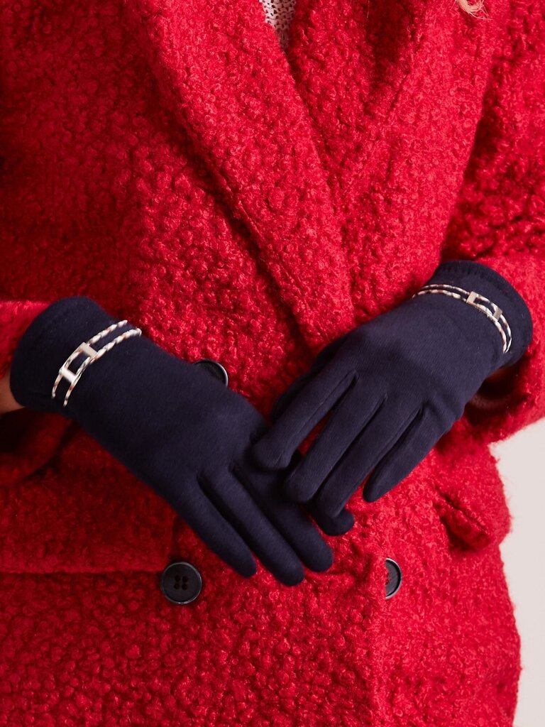 Naisten tummansiniset hanskat soljella hinta ja tiedot | Naisten käsineet | hobbyhall.fi