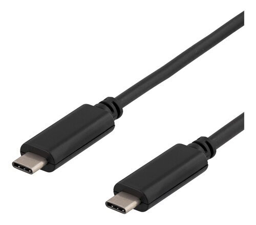 Deltaco USBC-1056-K, USB-C (3.1), 2 m hinta ja tiedot | Puhelinkaapelit | hobbyhall.fi