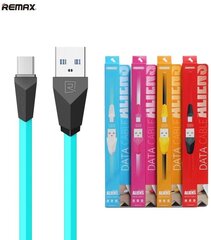 Kaapeli Remax Alien Super Flat MicroUSB - USB 1m, musta. hinta ja tiedot | Puhelinkaapelit | hobbyhall.fi