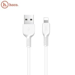 Kaapeli A - Lightning Hoco X20, 3,0 m, latauskaapeli USB 2.0 - Lightning Apple iPhone -kaapelille, valkoinen hinta ja tiedot | Puhelinkaapelit | hobbyhall.fi