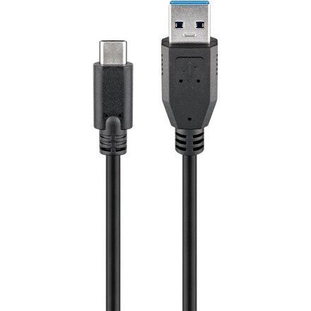 Goobay 71221 USB-C to USB A 3.0 cable, b hinta ja tiedot | Puhelinkaapelit | hobbyhall.fi