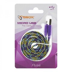 Sbox USB-103CF-U, USB->Micro USB 2.0 M/M, 1m hinta ja tiedot | Sbox Puhelimet, älylaitteet ja kamerat | hobbyhall.fi