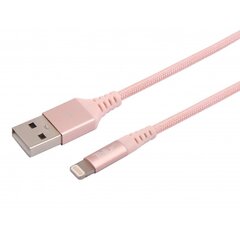 Kaapeli Tellur USB / Lightning, 1m, pinkki / kultainen hinta ja tiedot | Puhelinkaapelit | hobbyhall.fi